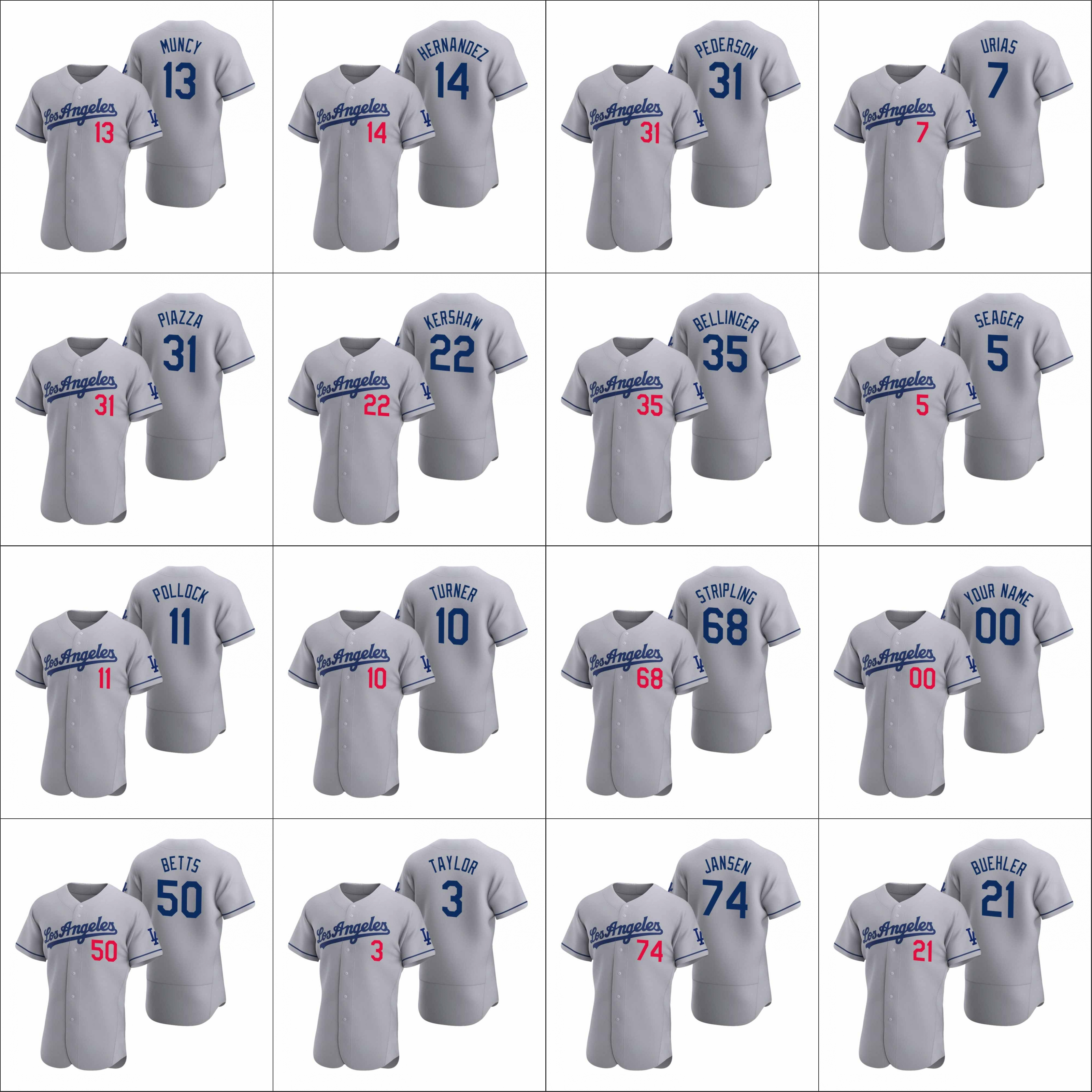

Los Angeles Dodgers Men #22 Clayton Kershaw 35 Cody Bellinger 21 Walker Buehler Women Youth Custom Authentic 2020 Road Jersey, Black