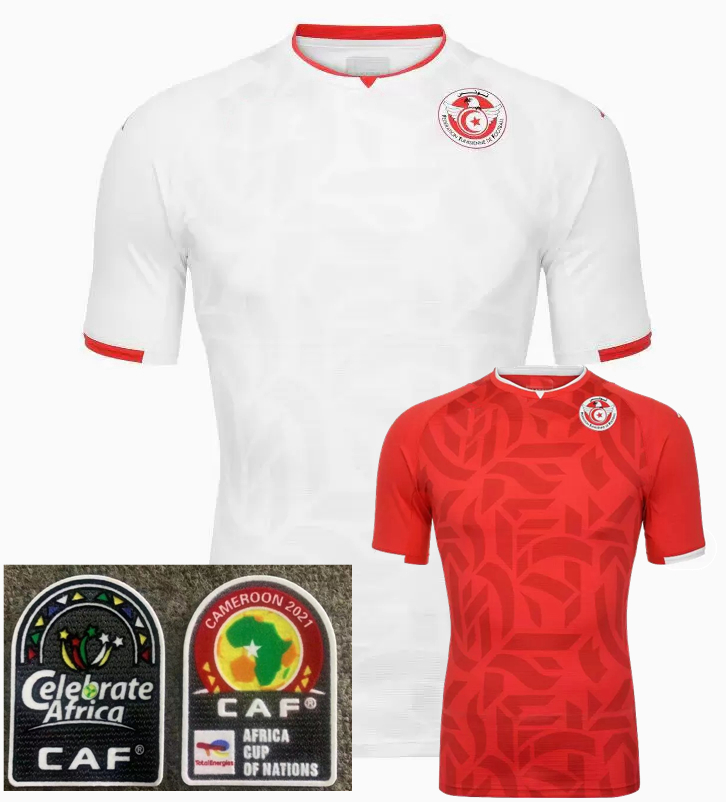 

2021 2022 Tunisia Soccer Jerseys national team Khazri Badri Khaoui home away 21 22 football shirt
