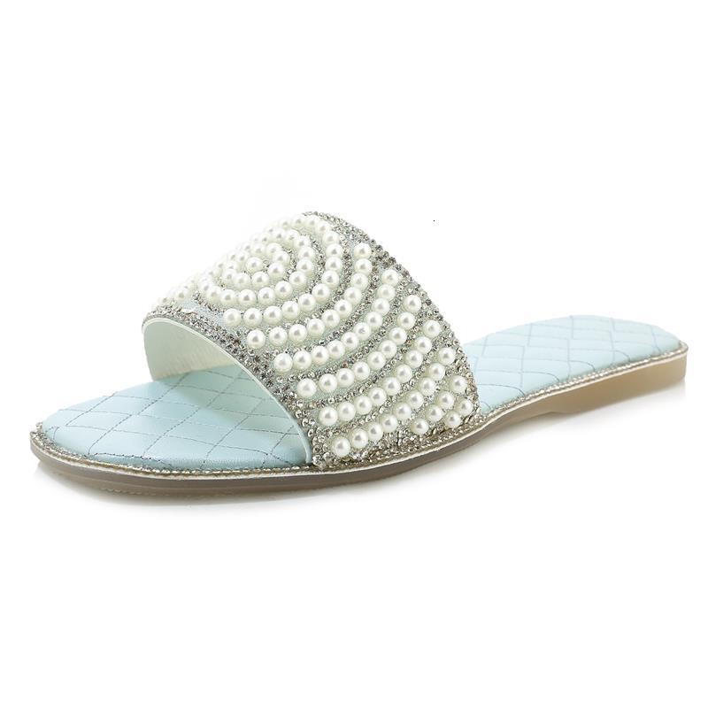 

2021 New Women's Shoes, Slippers, Size 33 to 46, Size, Yellow, Blue M0FI, White