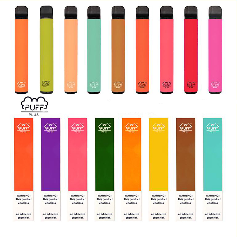 

Newest PUFF BAR PLUS 800 Puffs Disposable Vape Pens 550mAh Battery 3.2ml Pods Cartridges Pre-Filled dispoable e Cigs Vaporizers Device