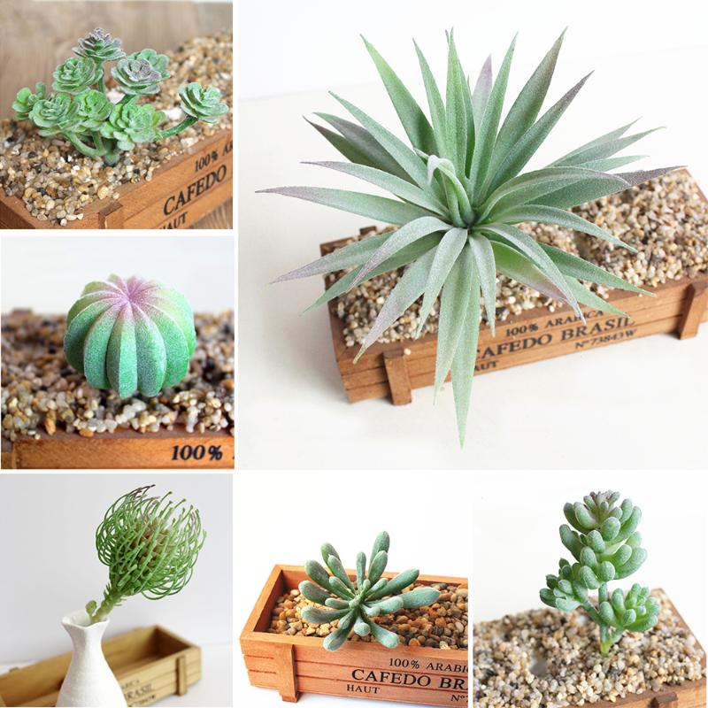 

Artificial Succulent Flower Floral Mini Faux Plants Foliage Garden Decor Simulation Succulent Fake Plant Flocking Flower Head, Zmm3706