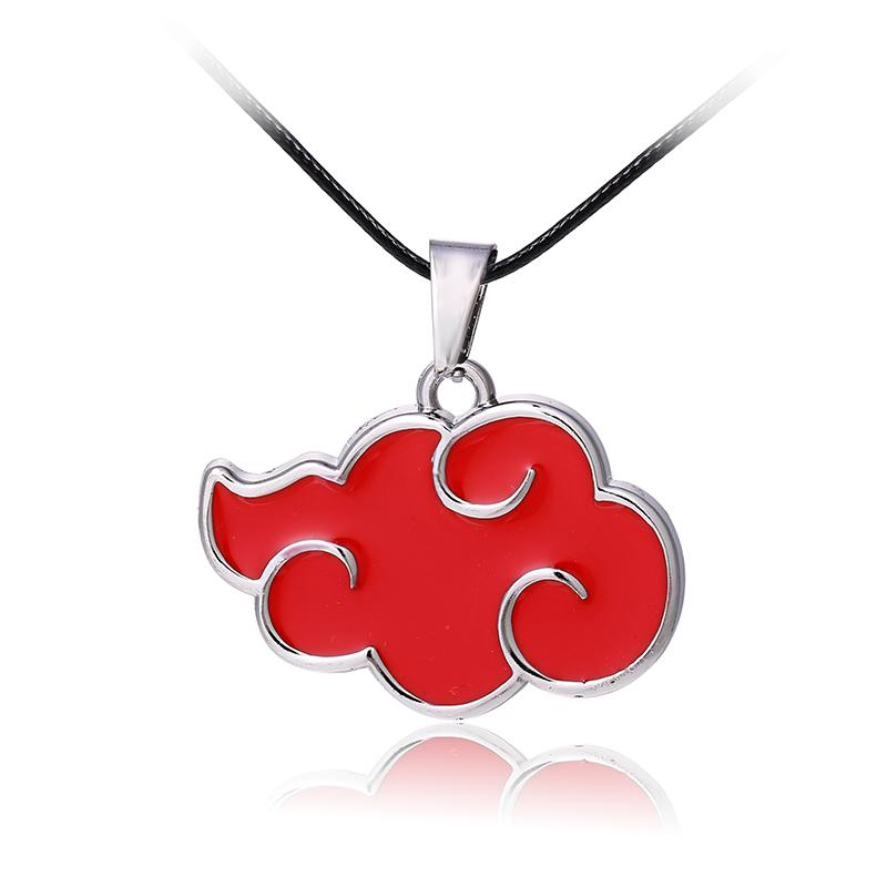 

Mengtuyi Anime Naruto Necklace Men Metal Akatsuki Red Clouds Pendant Necklace For Women Fashion Cosplay Jewelry Choker Kolye New