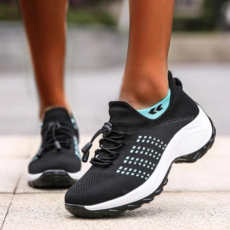 

Women Casual Sneakers Fashionable Vulcanize Shoes Platform Spring Running Sport Sneakers Breathable Tennis Air Large Size Shoes #OV9U
