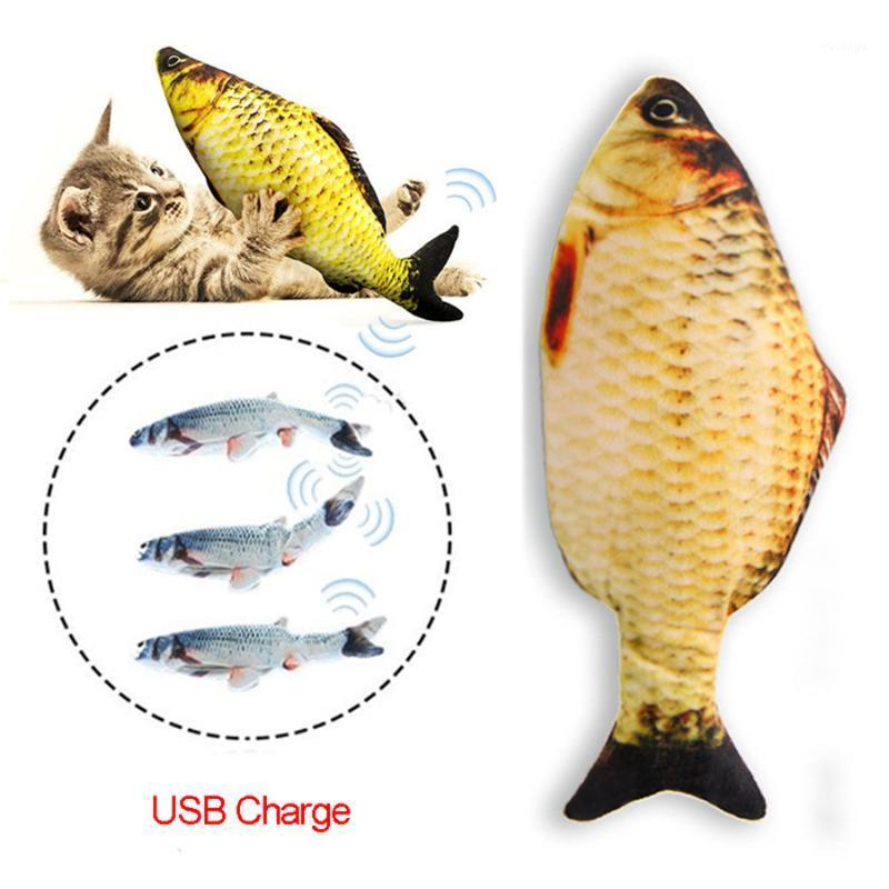 

30CM Electronic Pet Cat Toy Electric USB Charging Simulation Fish Toys for Dog Cat Chewing Playing Biting Supplies1