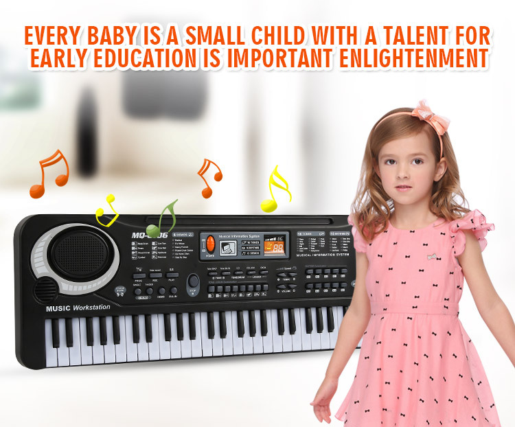 

1pc/ Multifunction 61 keys Early Education Music Electronic Keyboard With Mikephone Kid Piano Organ Record Playback with Retail pack