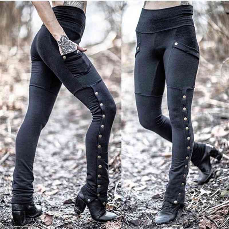 

medieval renaissance summer women gothic steampunk trouser pants cosplay costume pants black mens clothing with pocket, Black;white