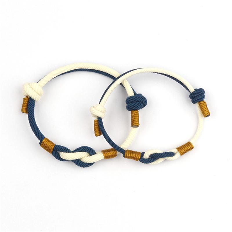 

2020New Fashion Couple Bracelets Milan Concentric Rope Knot Infinity Bracelet For Men Women Love Symbol Jewelry Gift