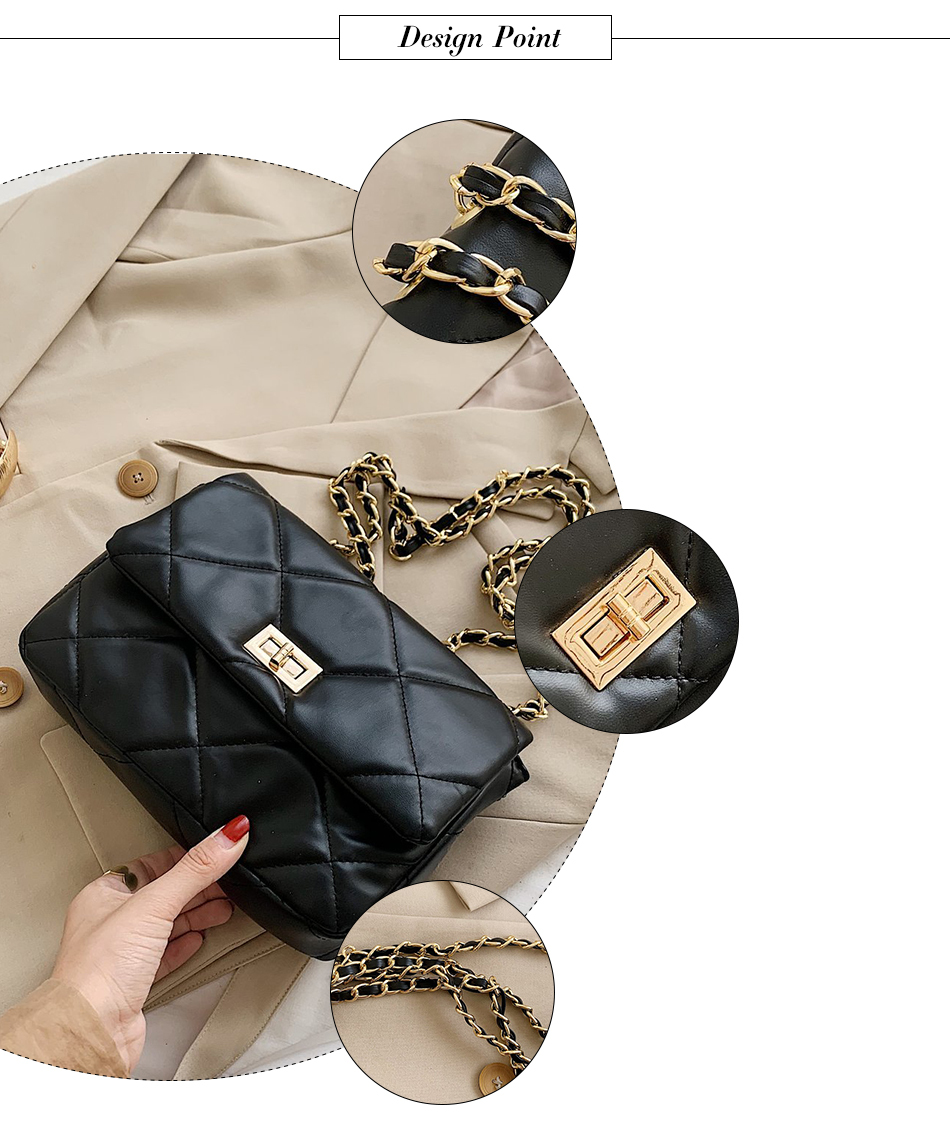 Compra Pequeñas Bolsas De Cuero De Cuero De La PU Para Las Mujeres 2020  Bolsa De Mano Negra De La Mano De La Mano De La Mano De La Moda De Las