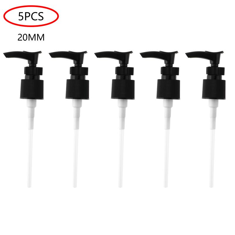 

5Pcs 20/24mm Plastic Lotion Dispenser Pump Travel Bottles Pumps Replacement with Tube for Shampoo Soap Lotion Bottle Accessories