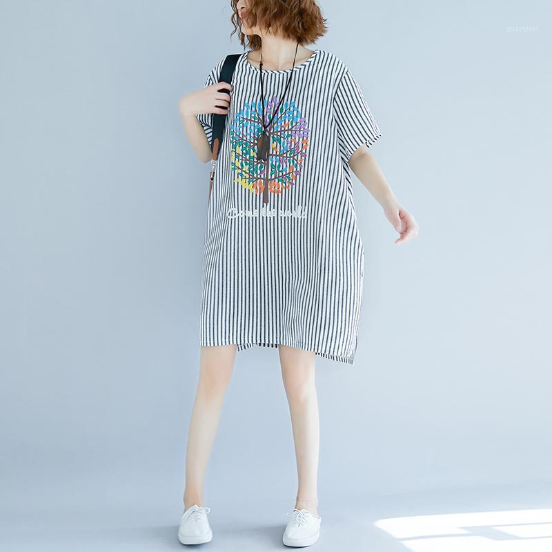 

2020 New Summer Maternity Dress Woman Loose Version Striped Large Size Dresses Pregnant Woman Dress MD-023761, Picture