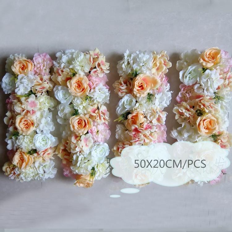 

Artificial Silk Flower Arch party Pavilion Corners Decorative flowers Wedding Road Lead Hydrangea Peony Rose Flower for Wedding, Pink