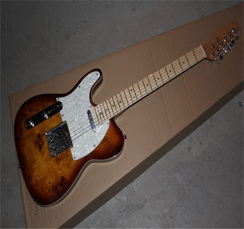 

2022 Maple fingerboard left handed telecaster Sunburst electric guitar hot item top quality