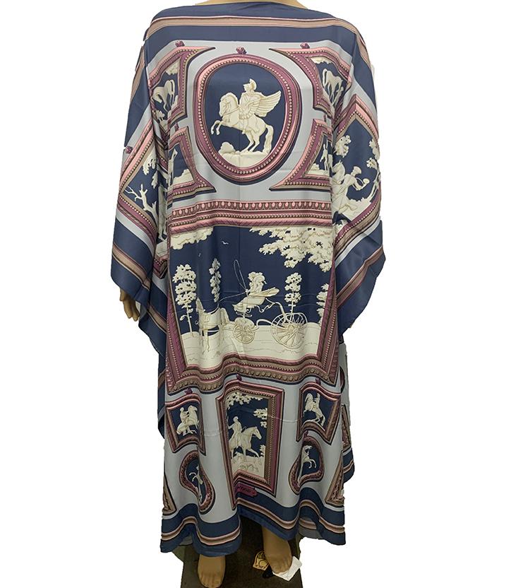 

2020 Kaftan Fashion Muslim Women Robe Dress Batwing Sleeve Summer Bohemian Silk Kaftan Maxi dresses African dresses for women