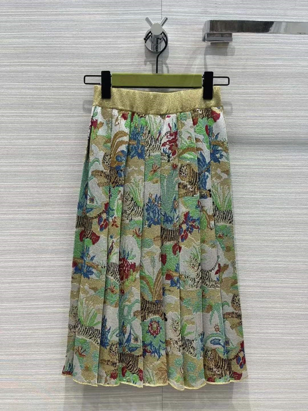 

2022 Spring Autumn Winter Milan Designer Skirts Fashion A Skirts Women Brand Same Style Skirts 0114-2, Picture color