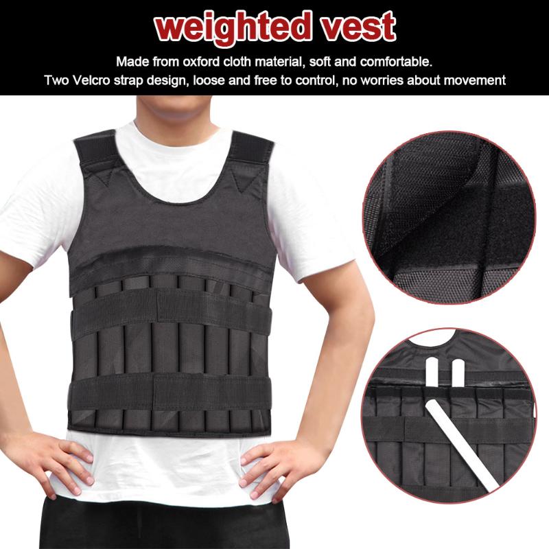 

Adjustable Weight Gym Equipment Exercise Magic Sticker Oxford Cloth Weighted Vest Fitness With Shoulder Pads Running Sports