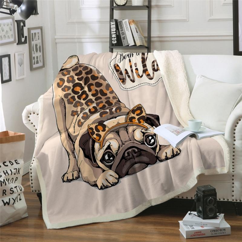 

New 3D Print Rectangle Sherpa Blanket Wearable Throw Blanket FJ102