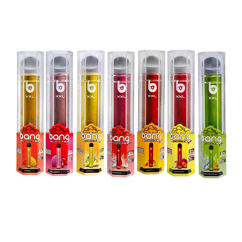 

Bang XXL XXTRA Disposable Vape Device Pen 2000 Puffs 800mAh Battery Prefilled 6ml Pods Portable puff bar plus Vaporizer