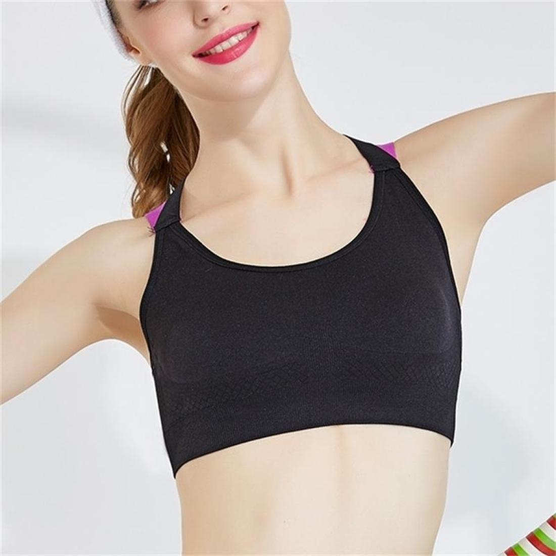 

Cross Strap Back Quick Dry Gym Fitness Running Yoga Women Sport Bra SizeS