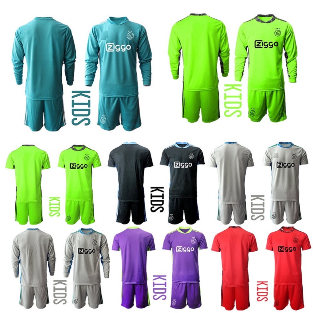 

kids kit Long sleeves 2021 soccer jersey 24 Andre ONANA 33 KOTARSKI child Goalkeeper youth gk  21 Football Shirt, Colour 4