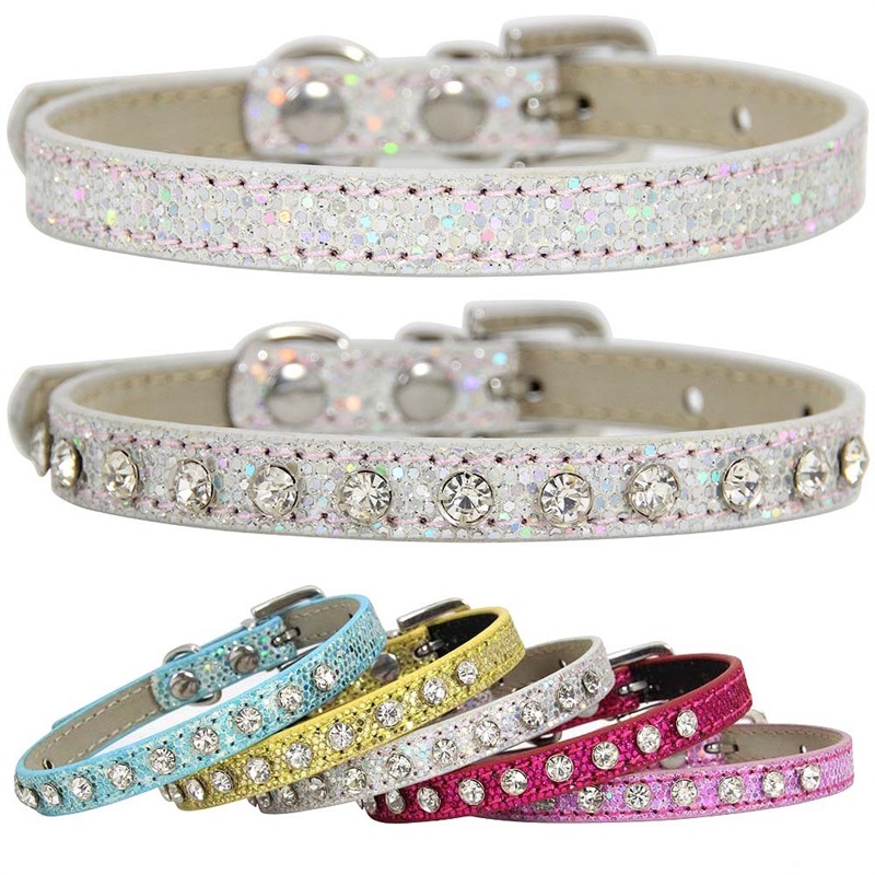 

Bright Pet Collar Tow Adjustable Fashion Accesories Anti Losing Rhinestones Inlay Multi Color Traction Dogs Cats Rope Outdoors 5 3zr K2