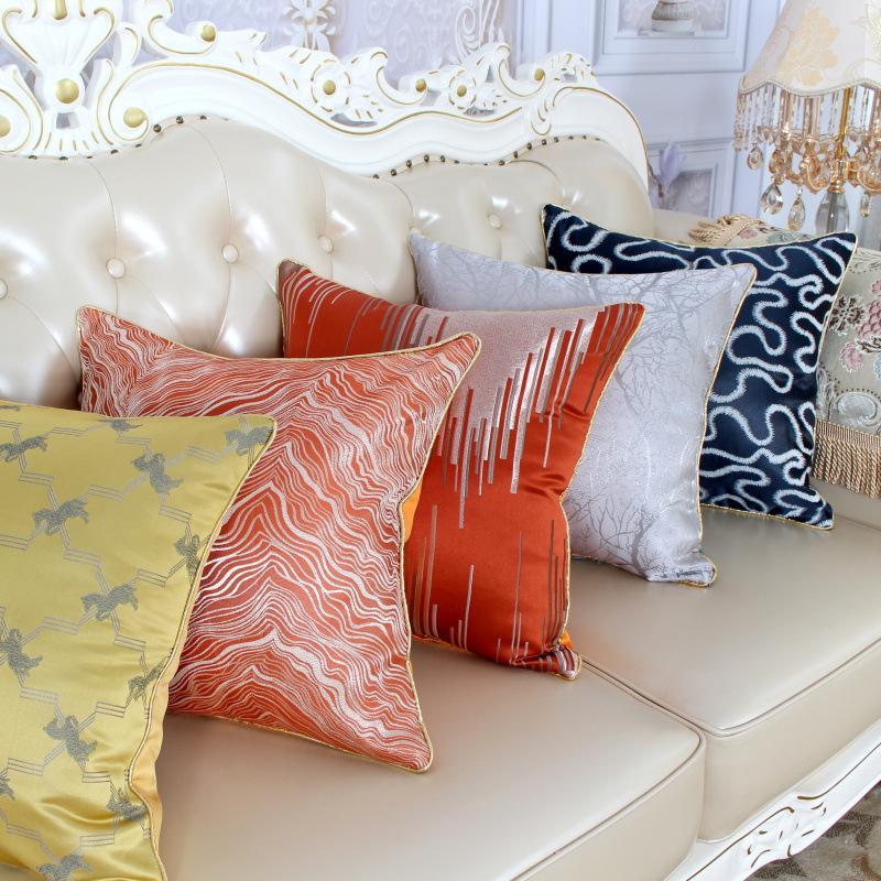 

New Home Decorative Solid Pillowcases Cotton Linen Square Bedding Pillows Cover Soft Pillow Case Chair Wedding 45x45cm, D6