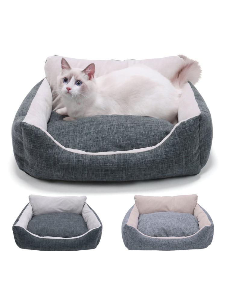

Super Soft Pet Sofa Bed House Warm Kennel Cushion Improved Sleep for Small Medium Dogs Cats