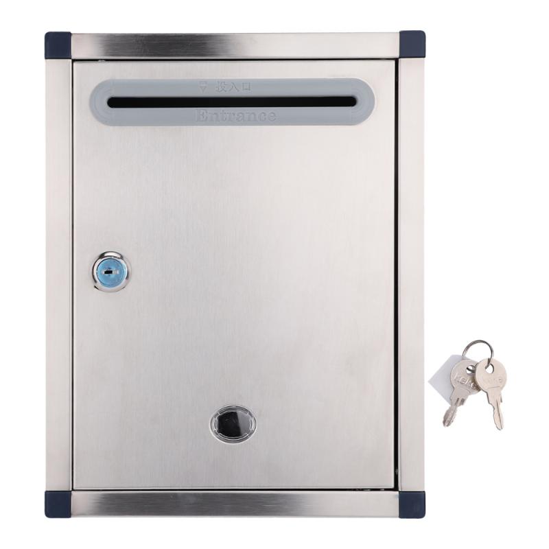 

1pc Rust-proof Letter Box Creative Letter Box Stainless Steel Mailbox
