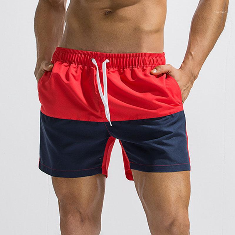 

CKAHSBI Men Running Shorts Sport Mens Gym Shorts With Pocket Quick Dry Fitness Compression Sports Jogging Short Pant Leggings1, Red