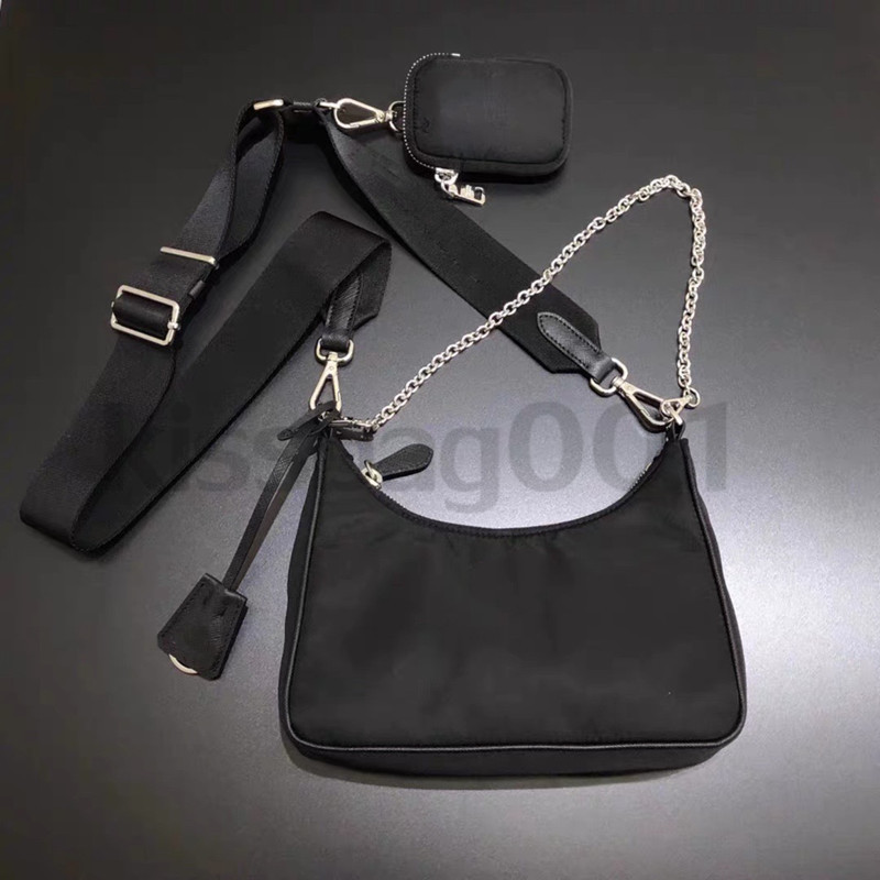 

three-piece bag designers bags Nylon 2023 fashion Re-Edition woman luxurys men lady Womens mens crossbody tote Hobo Shoulder Purses Handbags wallet backpak with box, No bags