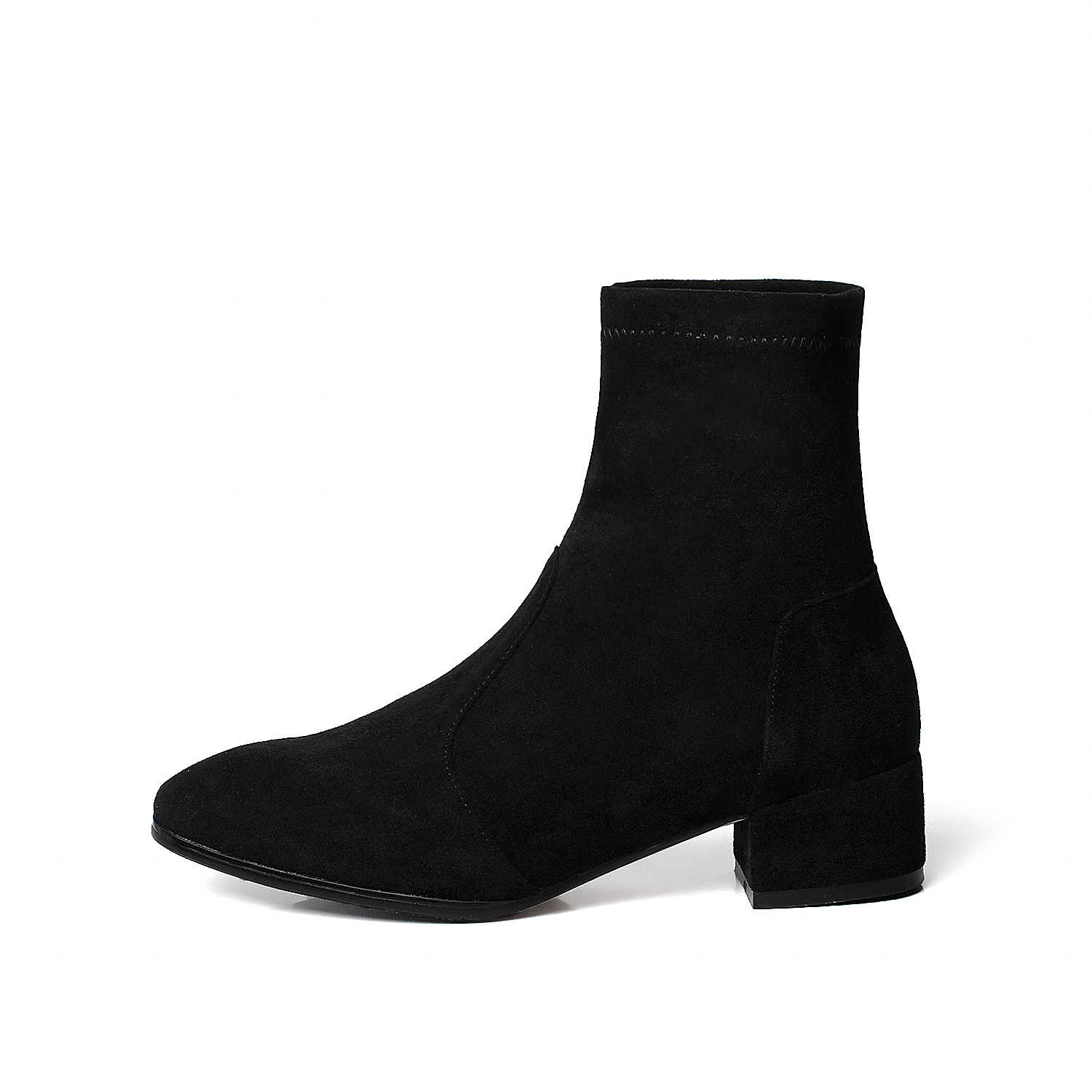 

Women's ankle plus size 22-28 in suede couches warm winter versatile solid snow boots BO0P, Khaki-winter.