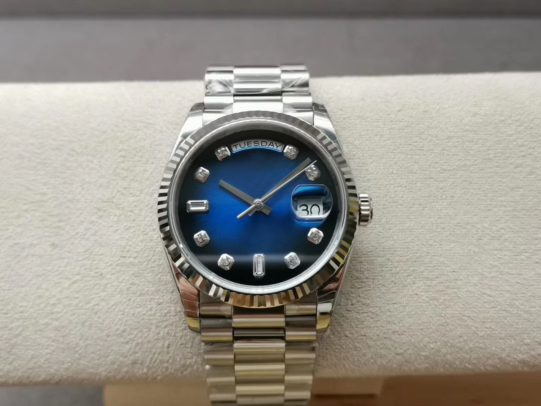 

Mens automatic mechanical watch week calendar work water proof watches sapphire adjustable wristwatches 104304 montre de luxe, Blue