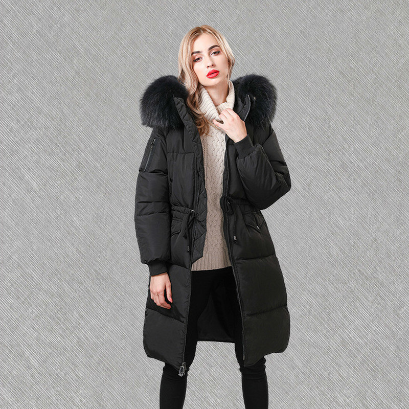 

Winter Female Korean Duck Down Jacket Woman with Hoodie Large Racoon Fur Collar Long Puffer Coat Parkas Mujer 2020 Kj608 Uaqy, Game