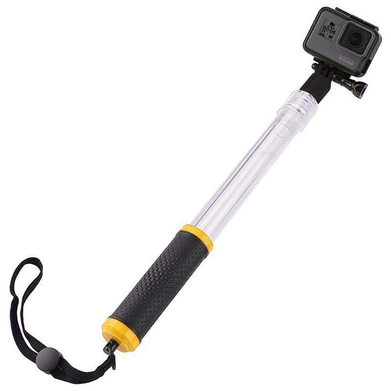 

Waterproof Selfie Stick for Extendable Transparent Floaty Pole for Hero Cameras, 14-24inch Waterproof Telescoping Ha1