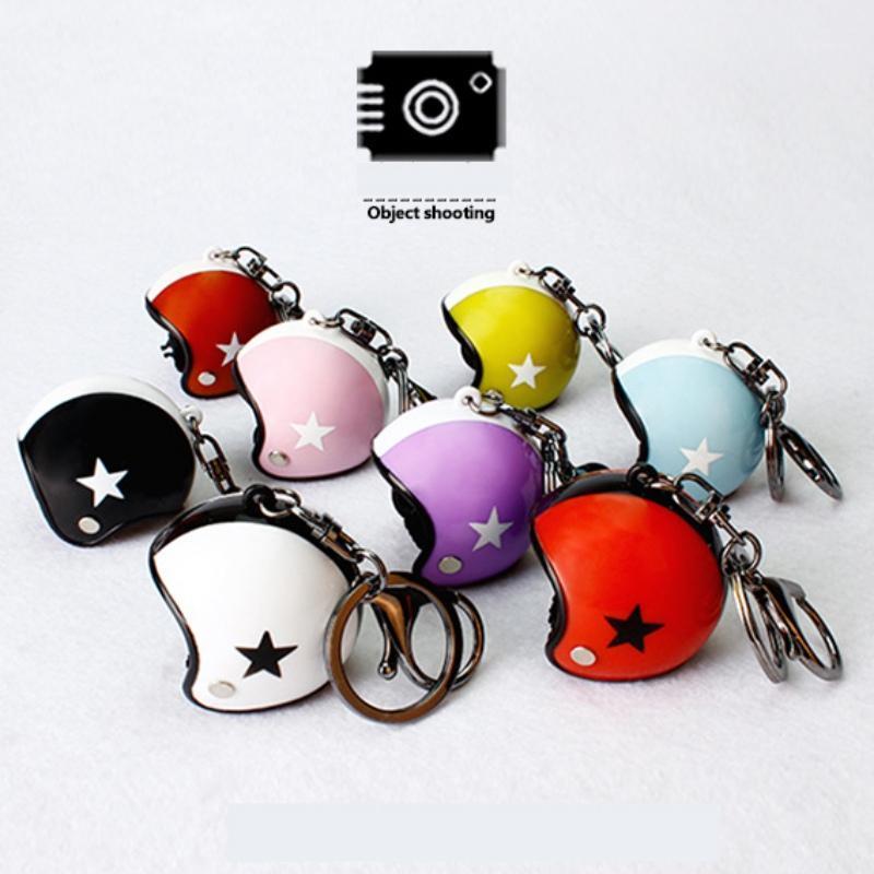 

New Motorcycle Helmets Key chain Women men Cute Safety Helmet Car Keychain Bags Hot Key Ring gift Jewelry Cute Keychain KeyringH1