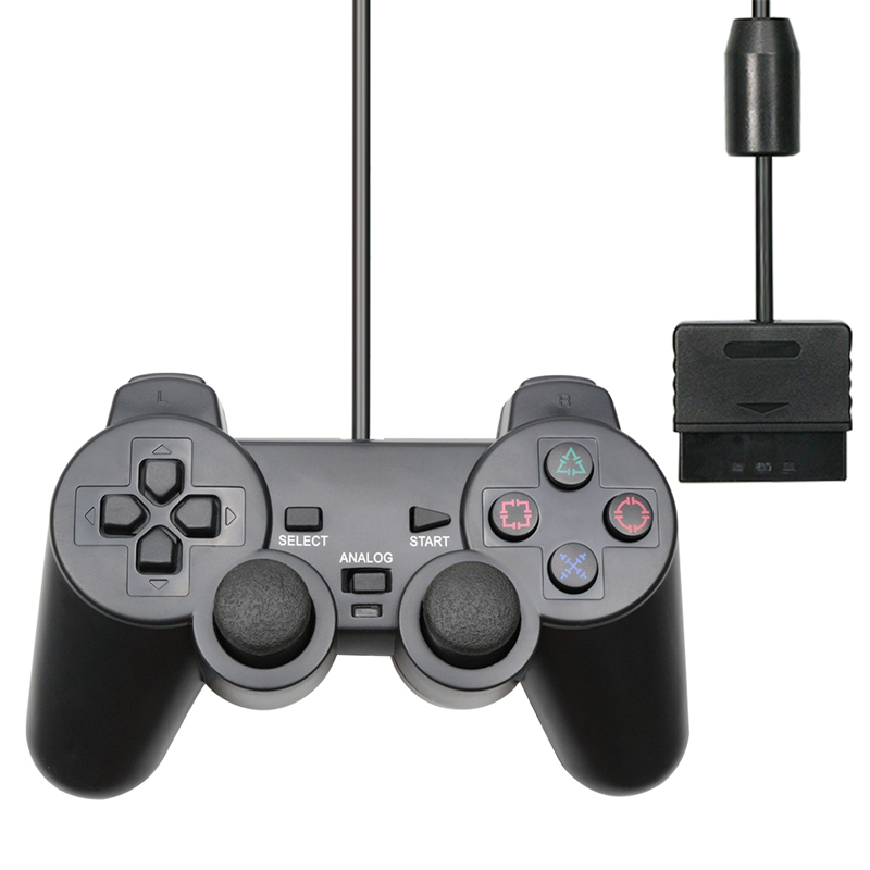 

For PS2 Wired Controller Gamepad Manette For Playstation 2 Controle Mando Joystick For playstation 2 Console Accessory Y1123
