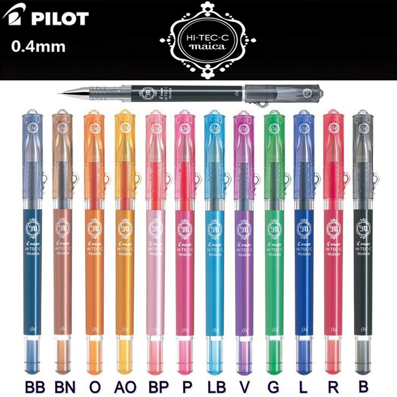 

PILOT MAICA Pen 0.4 mm HI-TEC-C Beauty Gel Pen LHM-15C4 Japan 6 Pieces 201202