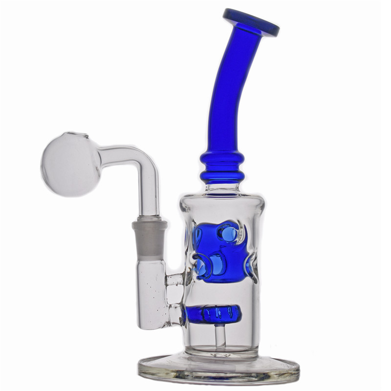 

wholesale glass beaker bong recycler dab oil rig fab egg heady glass bubbler honeycomb hookah shisha with 14.4mm oil burner pipe
