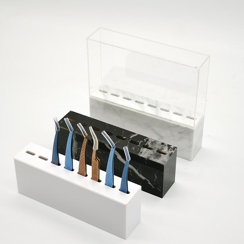 

8 Holes Acrylic Eyelash Tweezers Storage Rack Eyelash Lash Extension Tools Organizer Holder Stand Nail Tattoo Beauty Tool