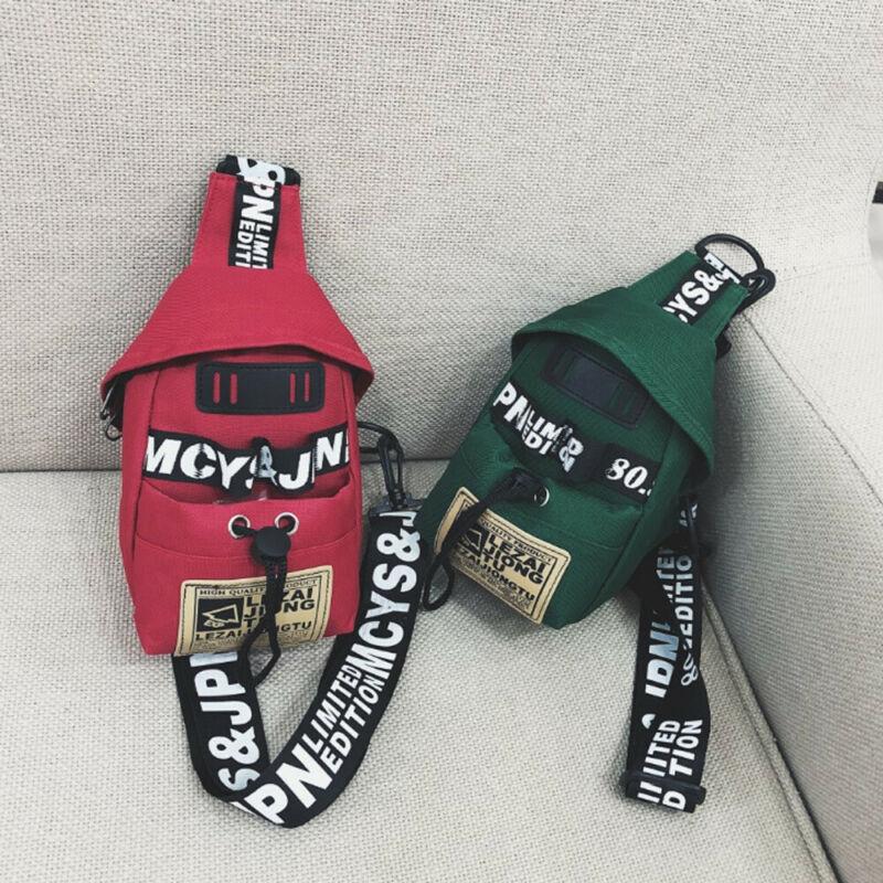 

Men Women New Casual Nylon Crossbody Shoulder Chest Cycle Sling Bag Daily Travel Backpack, Black