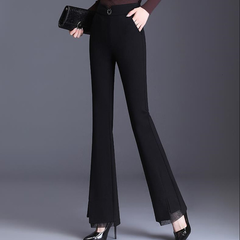 

Black Micro-pants Stretched 2021 New Waist, Thin Pants Longer Trso