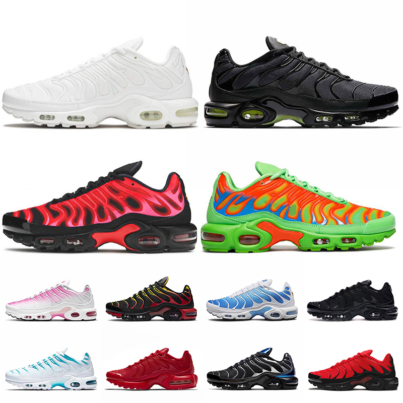 

Top Quality Big Size US 12 Plus Tn Mens Running Shoes Tns SE Luxurys Designers Sup White Black University Red Green Trainers Sneakers, A18 sky blue 40-46
