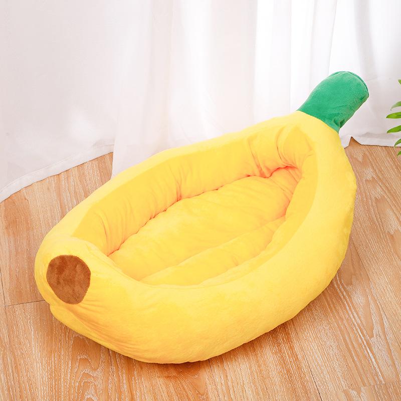 

Funny Banana Cat House Warm Sleeping Bag Velvet Mats Sofa Cat House Warm Durable Portable Pet Basket Supplies Kennel