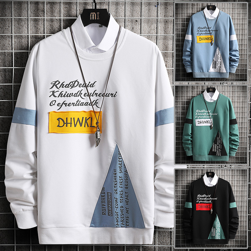 

2020 Fashion Men's Hoodies Autumn Winter England Style Pullovers Print Letter Sweatshirts Male Casual Men Clothing Hoodie Men, Black