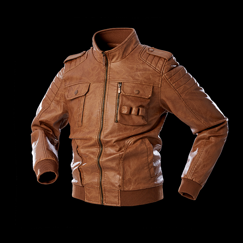 

2021 New Man Tactical Pu Leather Men Warm Autumn Coat Slim Fit Motorcycle Male Winter Fleece Windproof Jacket Fashion Overcoat D5ba, Ddt21coffee