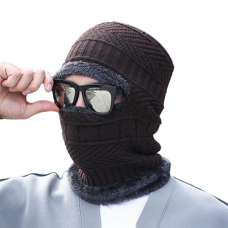 

Big Sale Fashiom Men Women Winter Warmth with Velvet Hat Neck Protect Cold Wind Outdoor Riding Hat