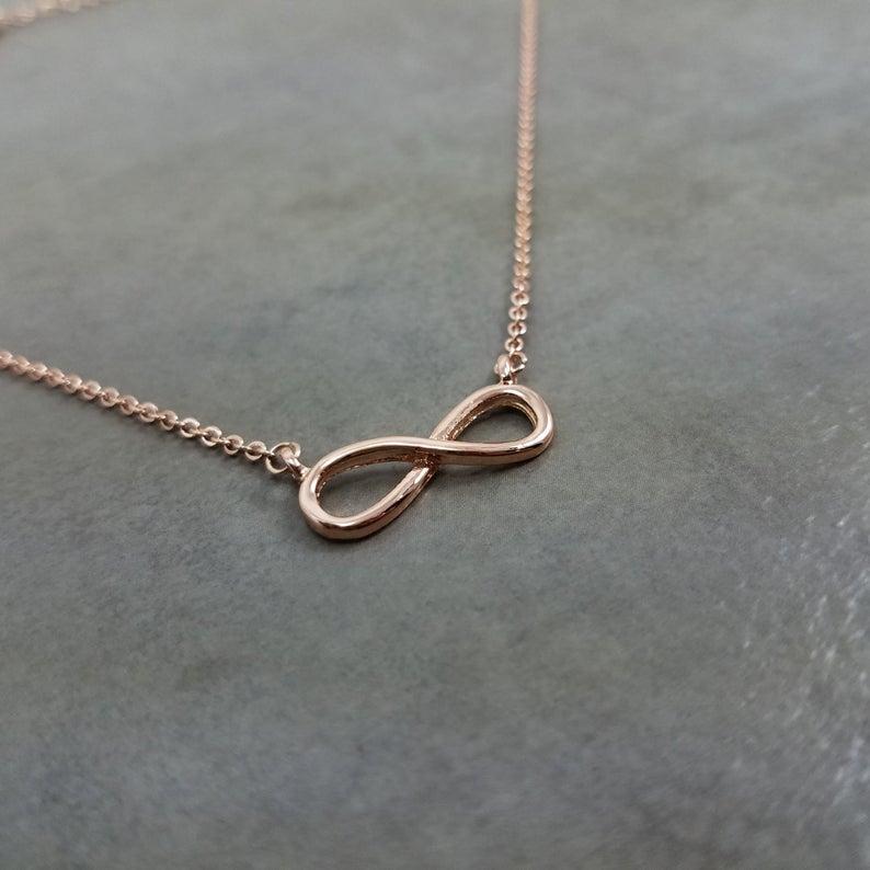 

Mini Infinity Sign Necklaces For Women Love Forever Jewelry Stainless Steel Long Chain Couple Necklace 2020 Collier Femme