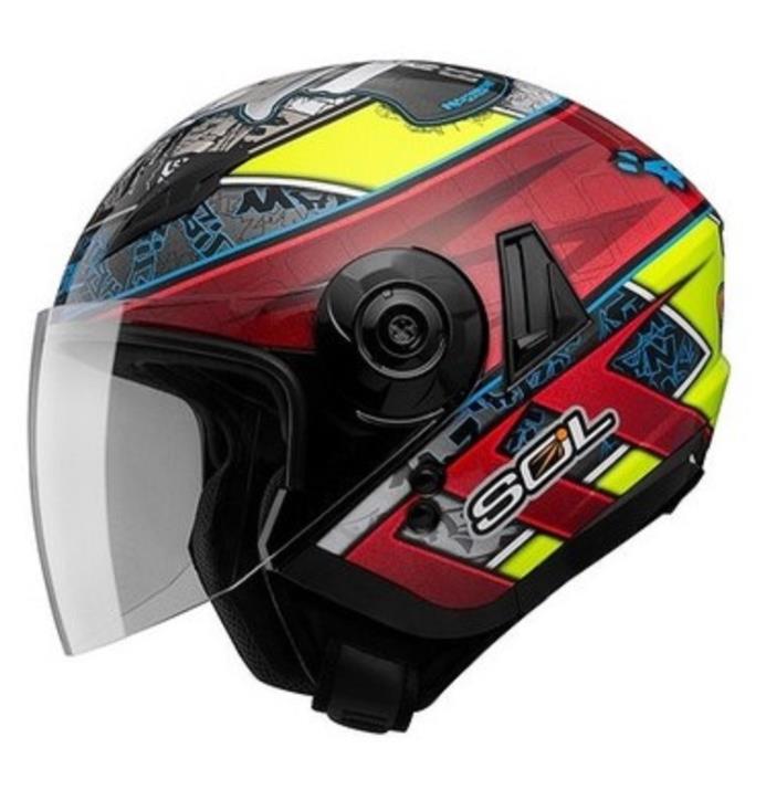 

motorcycle helmet men and women half-covered double lens half helmet spring, summer and autumn seasons racing motorcycle helmet, Multi-color