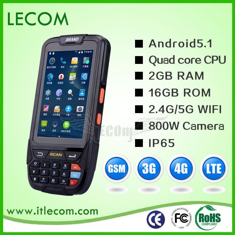 

Quad-core1.3G handheld comput Android 7.0 Barcode Scanner 1D FDD-LTE 4G LF RFID 125kHz RFID Reader data terminal1