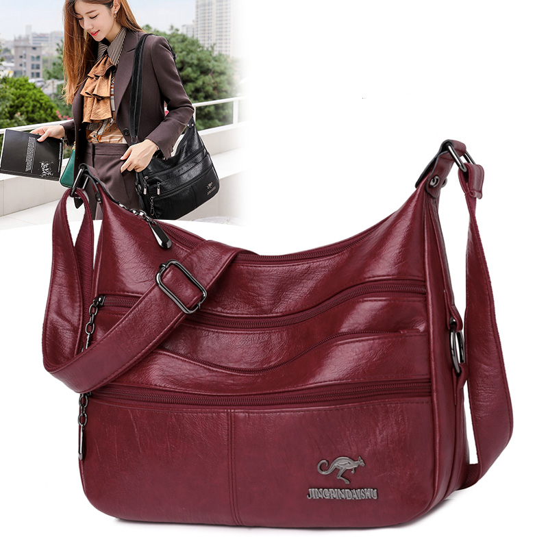 

HBP Capacity Female Shoulder Bag Sac A Main 2020 Hot Luxury Handbag Women Bags High Quality Leather Crossbody Bags Ladies Tote Large, Brown