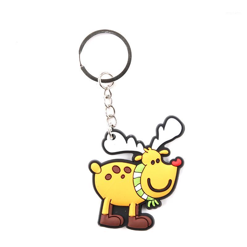 

PVC Keychains Christmas Gifts Keyrings Cute Christmas Tree Charm Key Chian Jewelry Gift1